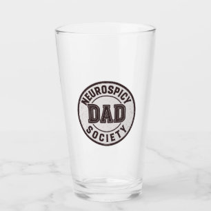 Neurospicy Vatertagsgeschenk der Dad Society Glas
