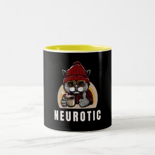 Neurotiker...Erforsche die vielen Stimmungen der K Zweifarbige Tasse