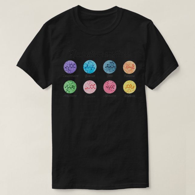 Neurotransmitter des menschlichen Gehirns T-Shirt (Design vorne)