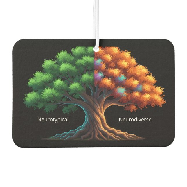 Neurotypical vs. Neurodiverse Autolufterfrischer (Vorderseite)