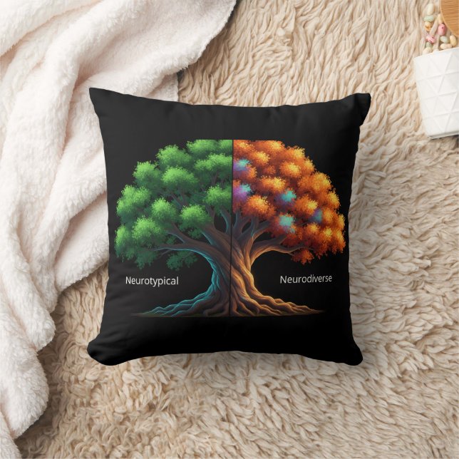 Neurotypical vs. Neurodiverse Kissen (Decke)