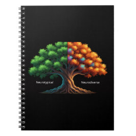 Neurotypical vs. Neurodiverse Notizblock