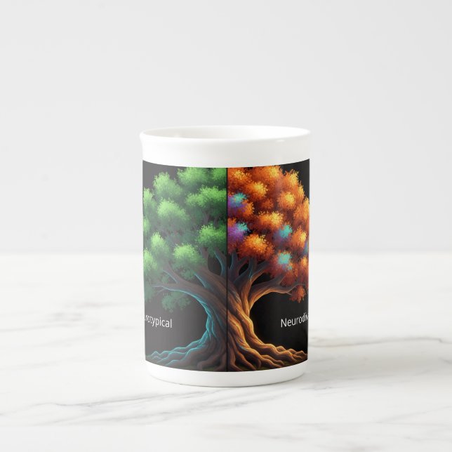 Neurotypical vs. Neurodiverse Prozellantasse (Vorderseite)