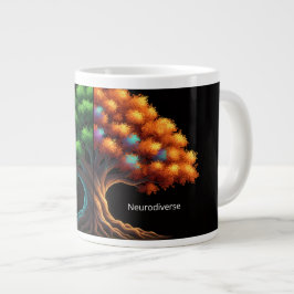 Neurotypisch vs. Neurodivers Jumbo-Tasse