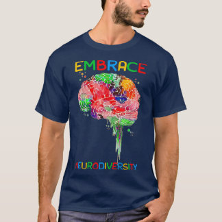 Neuroversity Shirt Embrase ADHD Autismus Bewusstse