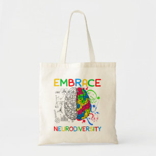 Neuroversity Shirt Embrase ADHD Autismus Bewusstse Tragetasche