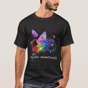 Neuroversity Symbol Rainbow Infinity Autismus Awar T-Shirt