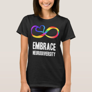 Neuroversity Symbol Rainbow Infinity Autismus Mama T-Shirt