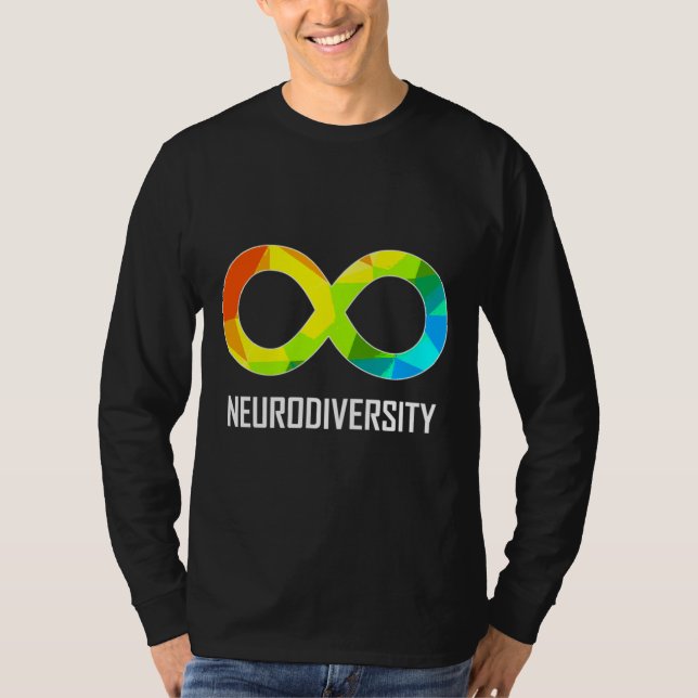 Neuroversity Unendlichkeit Autismus und Amortisier T-Shirt (Vorderseite)