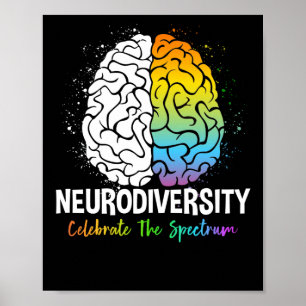 NeuroVielfalt - Autismus Spektrum ASD ADHD Rainbow Poster