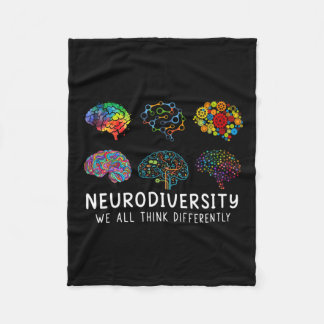 Neurovielfalt, die wir alle anders denken, Gehirn  Fleecedecke