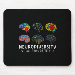 Neurovielfalt, die wir alle anders denken, Gehirn Mousepad