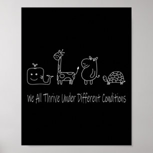 Neurovielfalt, die wir alle unter verschiedenen Be Poster