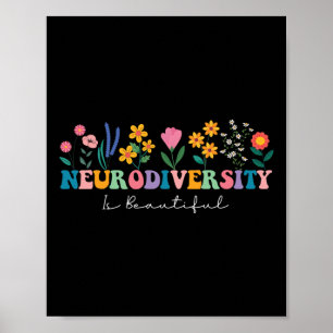 Neurovielfalt ist eine wunderschöne Blume, die dur Poster