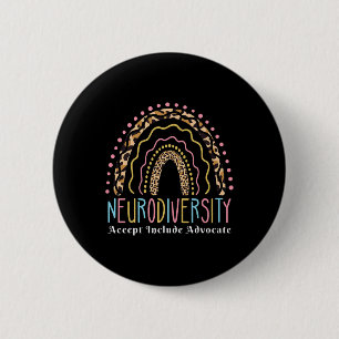 Neurovielfalt Regenbogen Annahme Advocate Liebe Au Button