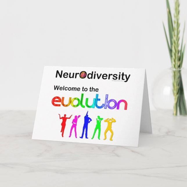 Neurovielfalt Willkommen bei der Evolution Postkar Karte (Vorderseite)
