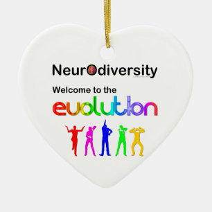 Neurovielfalt Willkommen in der Evolution Keramik Ornament