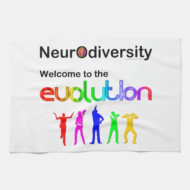 Neurovielfalt Willkommen in der Evolution Küchentuch (Horizontal)