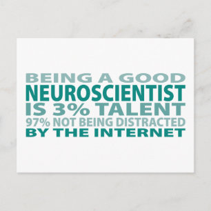 Neurowissenschaftler 3% Talent Postkarte