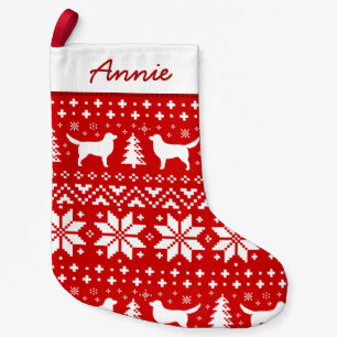 Neuschottland-Enten-läutende Retriever-Silhouette Kleiner Weihnachtsstrumpf