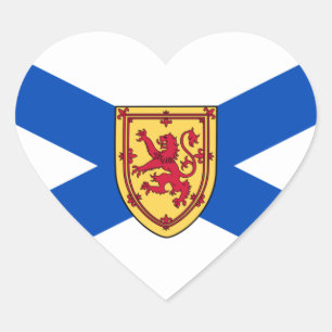 Neuschottland Herz-Aufkleber