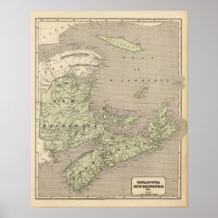 Neuschottland, New-Brunswick Poster