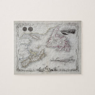 Neuschottland und Neufundland, von einer Reihe von Puzzle