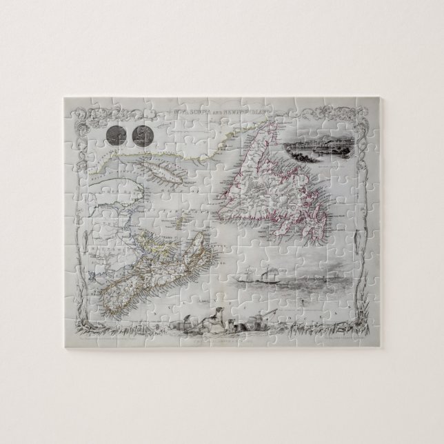 Neuschottland und Neufundland, von einer Reihe von Puzzle (Horizontal)