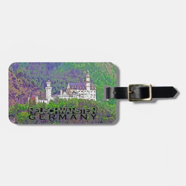Neuschwanstein Gepäckanhänger (Vorderseite horizontal)