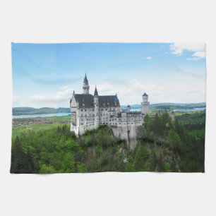 Neuschwanstein-Panorama Geschirrtuch