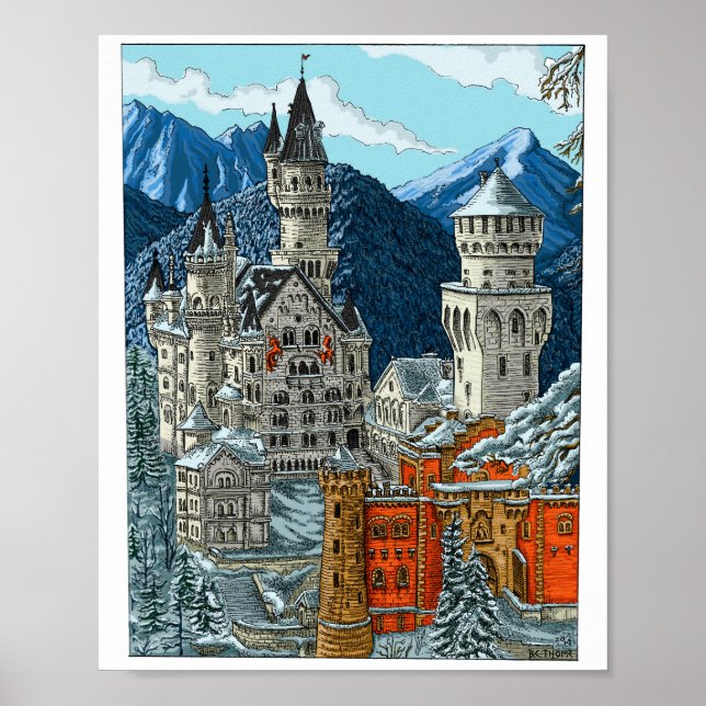 Neuschwanstein Poster (Vorne)