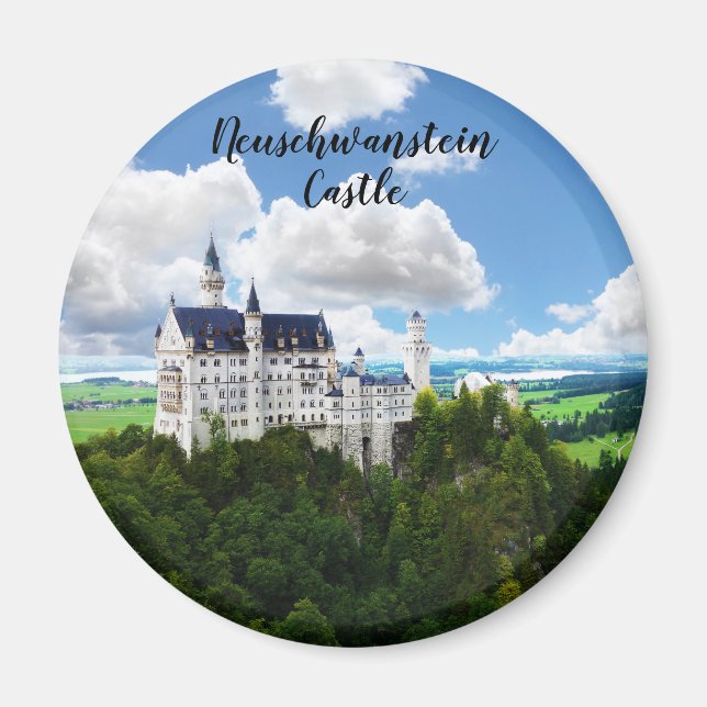 Neuschwanstein Schloss Bayern Deutschland Fotograf Magnet (Vorne)
