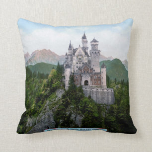 Neuschwanstein-Schloss, Bayern, Deutschland Kissen