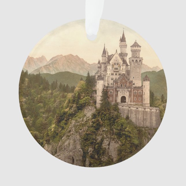 Neuschwanstein-Schloss, Bayern, Deutschland Ornament (Vorderseite)