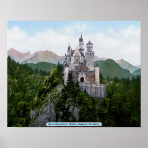 Neuschwanstein-Schloss, Bayern, Deutschland Poster