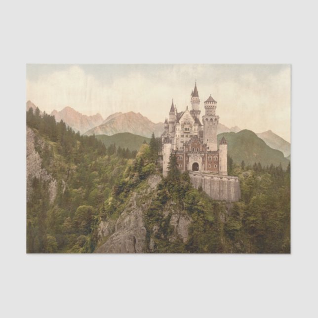 Neuschwanstein-Schloss, Bayern, Deutschland Seidenpapier (Vorderseite)