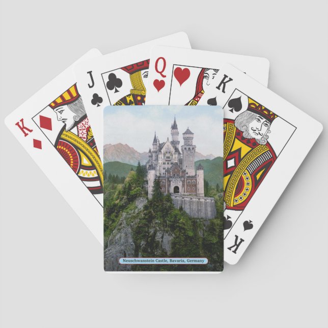 Neuschwanstein-Schloss, Bayern, Deutschland Spielkarten (Rückseite)