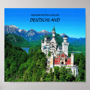 NEUSCHWANSTEIN SCHLOSS, DEUTSCHLAND POSTER