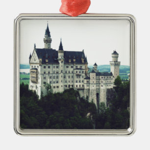 Neuschwanstein-Schloss Silbernes Ornament