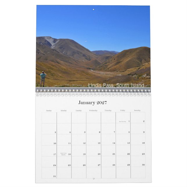 Neuseeland 2013 kalender (Jan 2027)