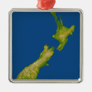 Neuseeland 2 silbernes ornament