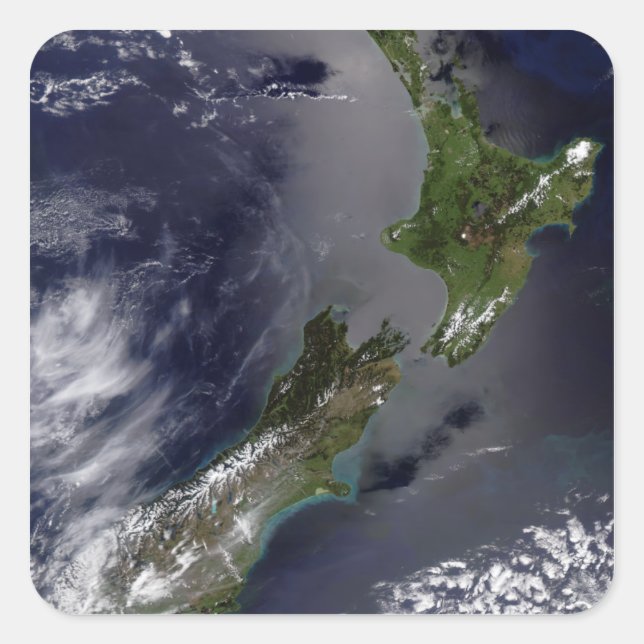 Neuseeland 4 quadratischer aufkleber (Vorderseite)