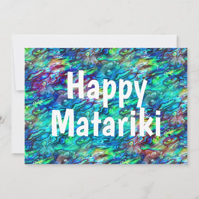 Neuseeland Abalone Paua Muschel Muster 1 (Vorderseite)