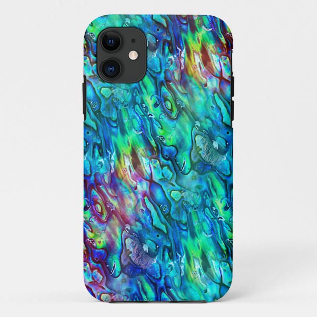 Neuseeland Abalone Paua Muschel Muster 1 Case-Mate iPhone Hülle (Rückseite)