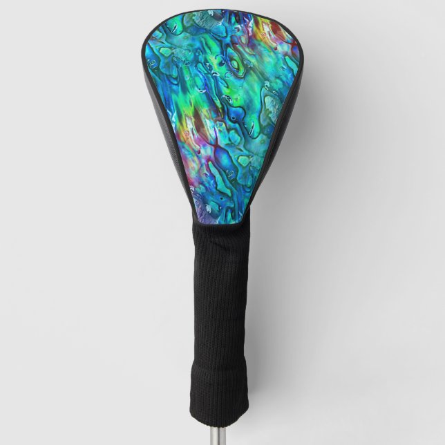 Neuseeland Abalone Paua Muschel Muster 1 Golf Headcover (Vorderseite)