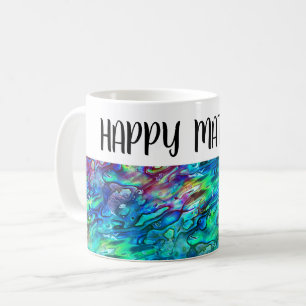 Neuseeland Abalone Paua Muschel Muster 1 Kaffeetasse