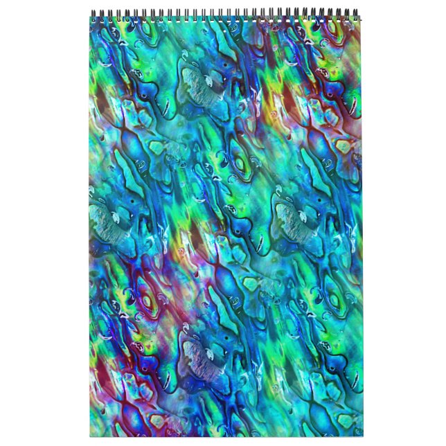 Neuseeland Abalone Paua Muschel Muster 1 Kalender (Titelbild)
