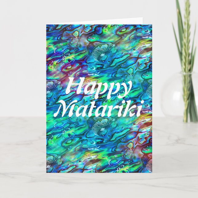 Neuseeland Abalone Paua Muschel Muster 1 Karte (Vorderseite)