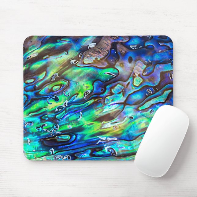 Neuseeland Abalone Paua Muschel Muster 1 Mousepad (Mit Mouse)