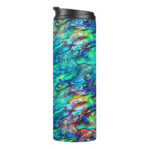Neuseeland Abalone Paua Muschel Muster 1 Thermosbecher